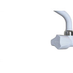 Torneira Bica Movel Pia Parede Abs Viqua Foz Longa - C-40 Branca