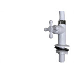 Torneira Bica Movel Pia Mesa Abs Viqua Maruja C-33 Branca