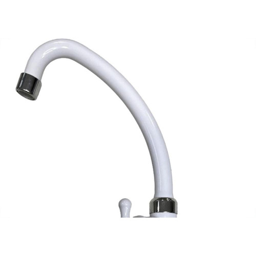 Torneira Bica Movel Pia Mesa Abs Viqua Maruja C-33 Branca