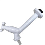 Torneira Pia Parede Abs Viqua Maruja - C33 - 15Cm Branca Com Bico