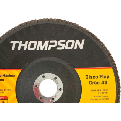 Disco Flap Thompson 7'' - Grao 40