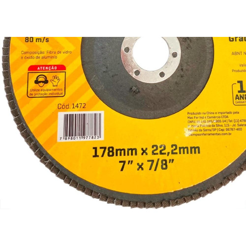 Disco Flap Thompson 7'' - Grao 60