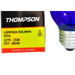 Lampada Colorida Thompson 15Wx127V. Azul - Kit C/10 Pecas