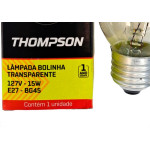 Lampada Colorida Thompson 15Wx127V. Clara - Kit C/10 Pecas