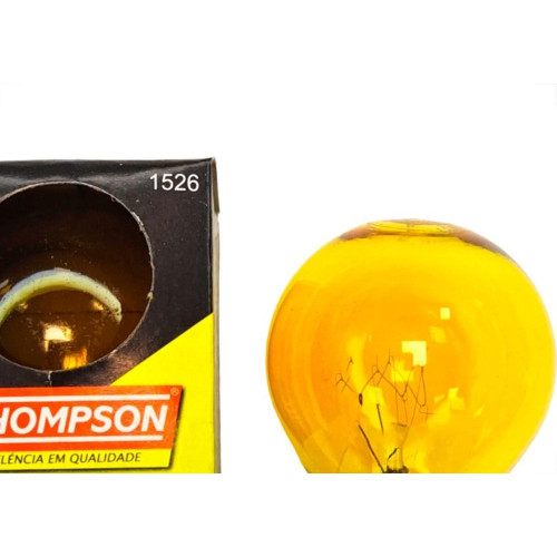 Lampada Colorida Thompson 15Wx220V. Amarela - Kit C/10 Pecas