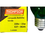 Lampada Colorida Thompson 15Wx220V. Verde - Kit C/10 Pecas