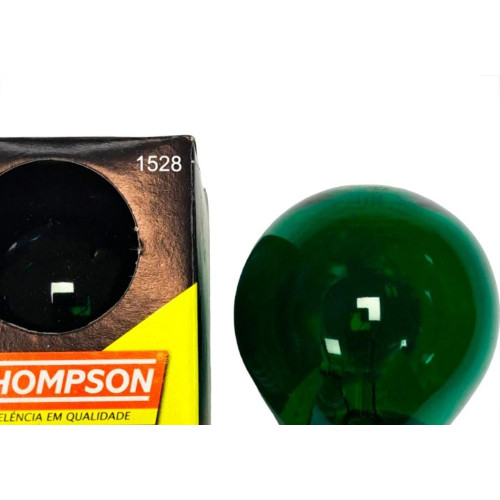 Lampada Colorida Thompson 15Wx220V. Verde - Kit C/10 Pecas