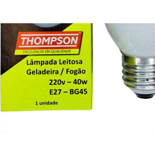 Lampada Para Geladeira/Fogao/Lustre Thompson 40Wx220V. Leitosa - Kit C/10 Pecas