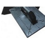 Desempenadeira Pvc Galo Lisa Preta 22 X34Cm - 723/00