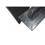 Desempenadeira Pvc Galo Corrugada Preta 15 X26Cm - 816/00