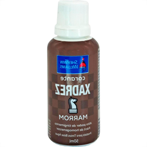 Corante Para Tinta Xadrez Marrom (50Ml) - Kit C/12 Pecas