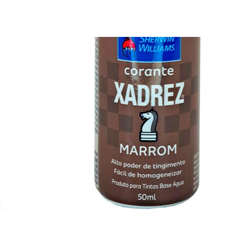 Corante Para Tinta Xadrez Marrom (50Ml) - Kit C/12 Pecas