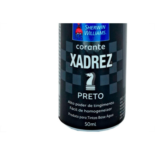 Corante Para Tinta Xadrez Preto (50Ml) - Kit C/12 Pecas