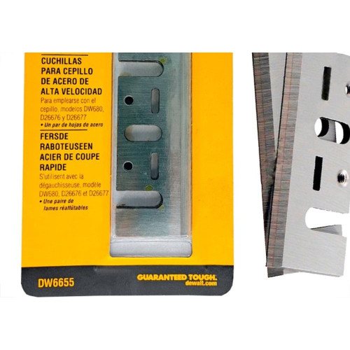 Lamina Para Plaina Dewalt Aco Rapido Dw6655