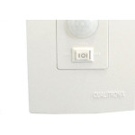 Sensor De Presenca + Fotocelula Qualitronix Embutir 180º Com Chave - Qi6M
