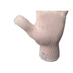 Luva Malha Trico Acrilon Simples Branca Cartela - Kit C/10 Pares