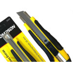 Estilete Largo Thompson Cabo Emborrachado Com 2 Laminas Extras 18Mm