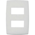 Placa Conjunto Modular Pialplus 4X2 - 2 Modulos Separados Horizontais 8506