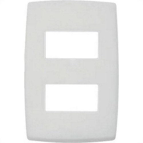 Placa Conjunto Modular Pialplus 4X2 - 2 Modulos Separados Horizontais 8506