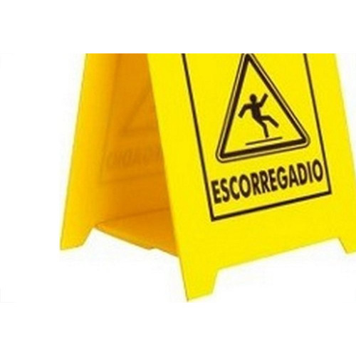 Placa De Sinalizacao Dobravel Piso Escorregadio