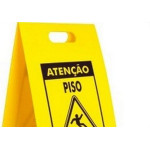 Placa De Sinalizacao Dobravel Piso Escorregadio