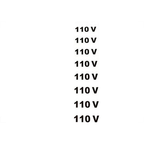 Placa Look 3,5X24Cm (110 Volts) Com16 Pecas - Kit C/5 Cartelas