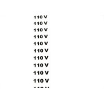 Placa Look 3,5X24Cm (110 Volts) Com16 Pecas - Kit C/5 Cartelas