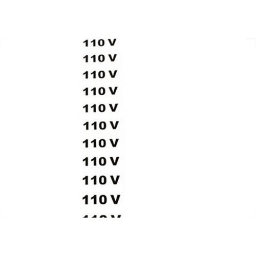 Placa Look 3,5X24Cm (110 Volts) Com16 Pecas - Kit C/5 Cartelas