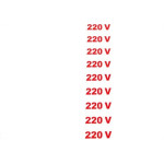 Placa Look 3,5X24Cm (220 Volts) Com16 Pecas - Kit C/5 Cartelas