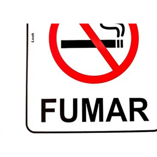 Placa Look 15X20Cm (Proibido Fumar) - Kit C/5 Pecas