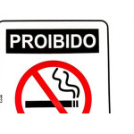 Placa Look 15X20Cm (Proibido Fumar) - Kit C/5 Pecas