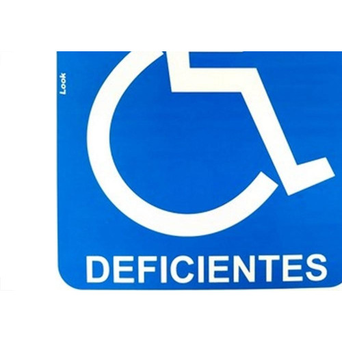 Placa Look 15X20Cm (Deficientes) - Kit C/5 Pecas