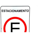 Placa Look 20X30Cm (Estacionamento Para Clientes) - Kit C/5 Pecas