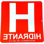 Placa Look 20X20Cm Fotoluminescente(Hidrante) - Kit C/5 Pecas