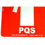 Placa Look 20X20Cm Fotoluminescente(Extintor Po Quimico) - Kit C/5 Pecas