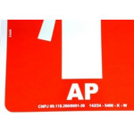 Placa Look 20X20Cm Fotoluminescente(Extintor Agua) - Kit C/5 Pecas