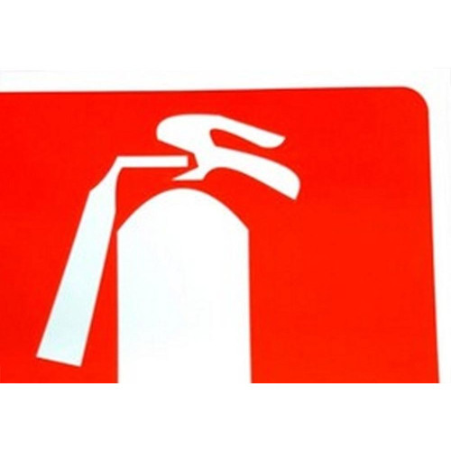Placa Look 20X20Cm Fotoluminescente(Extintor Agua) - Kit C/5 Pecas