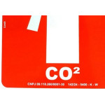 Placa Look 20X20Cm Fotoluminescente(Extintor Co2) - Kit C/5 Pecas