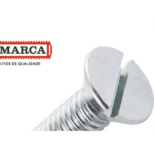 Parafuso Rosca Maquina Chata Fenda Jomarca Tam.G 5/32 X 3/4'' - Kit C/5 Centos