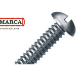 Parafuso Rosca Maquina Redonda Fenda Jomarca   5/32 X 3/8'' - Kit C/5 Centos