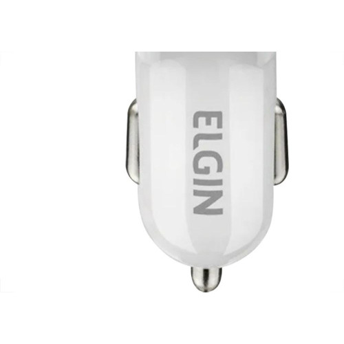 Carregador Elgin Veicular Entrada (11 A 14V.) 2 Saidas Usb 5V.