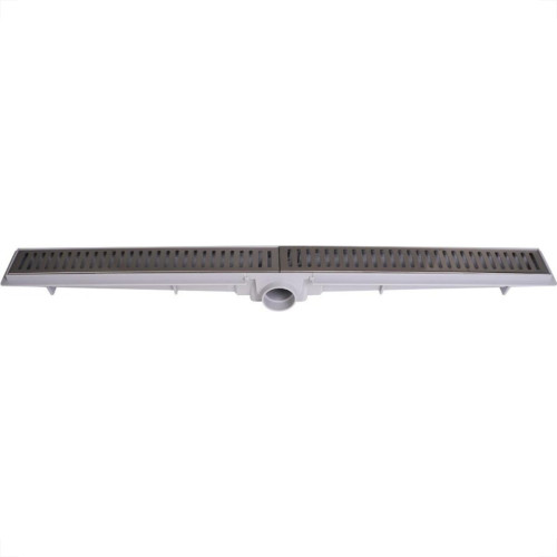 Ralo Linear Com Grelha Inox Luxo Estrela Com Sifao Removivel 5X 70Cm