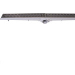 Ralo Linear Com Grelha Inox Luxo Estrela Com Sifao Removivel 5X 70Cm