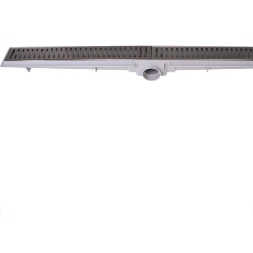 Ralo Linear Com Grelha Inox Luxo Estrela Com Sifao Removivel 5X 70Cm