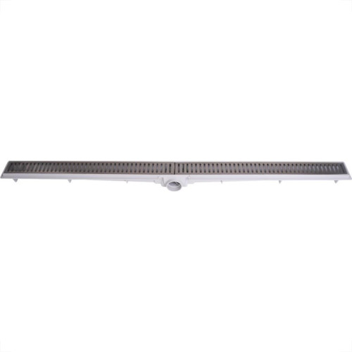 Ralo Linear Com Grelha Inox Luxo Estrela Com Sifao Removivel 5X100Cm