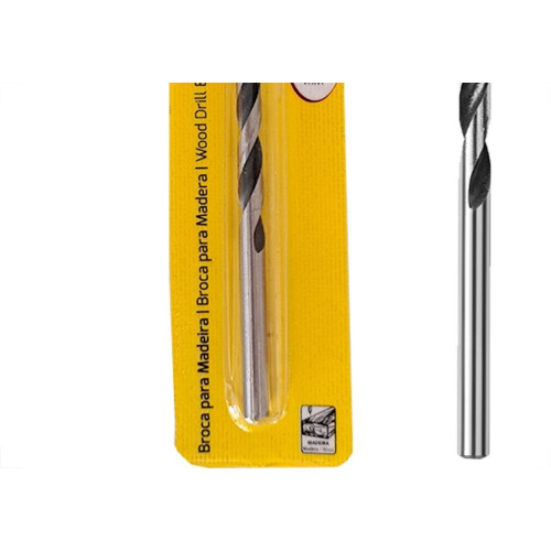 Broca Aco Carbono Madeira Tramontina 3 Pontas 6Mm - 43143/106