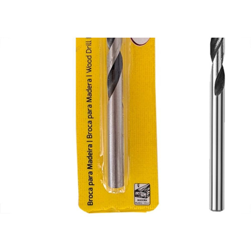 Broca Aco Carbono Madeira Tramontina 3 Pontas 8Mm - 43143/108