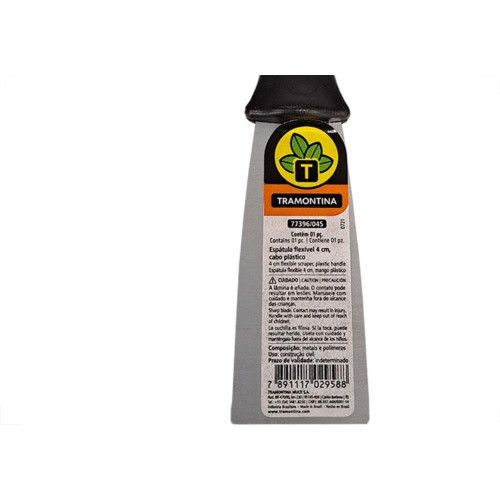 Espatula Tramontina Aco Flexivel Cabo Plastico 4Cm -77396/045