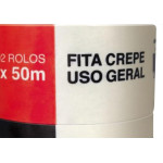 Fita Crepe Adere Uso Geral 423 - 48Mm X 50M - Kit C/2 Pecas