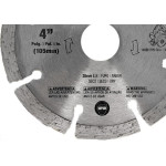 Disco Diamantado Stanley Segmentado Seco 105Mm X 20Mm - 4'' - Sta47402B